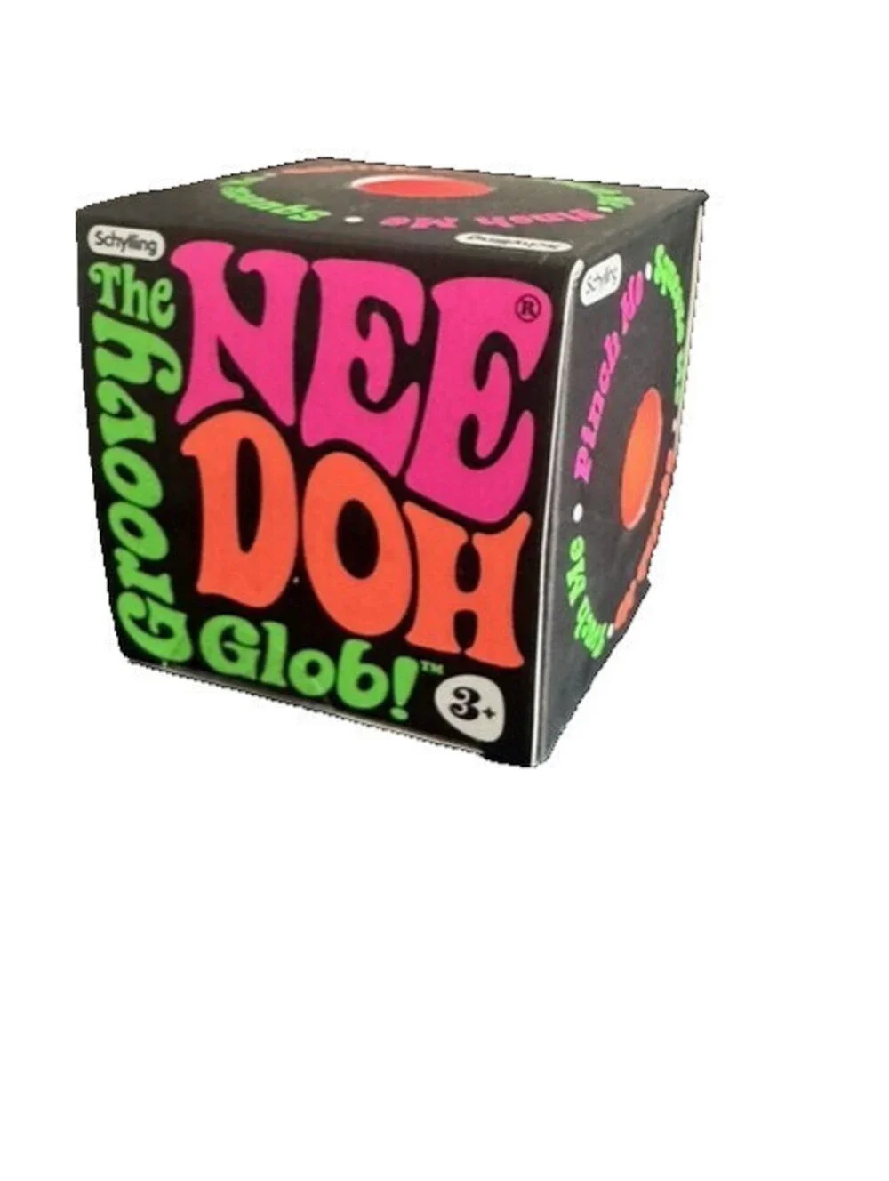 NeeDoh Groovy Glob Orange Squeezable Stress Ball Fidget NEW